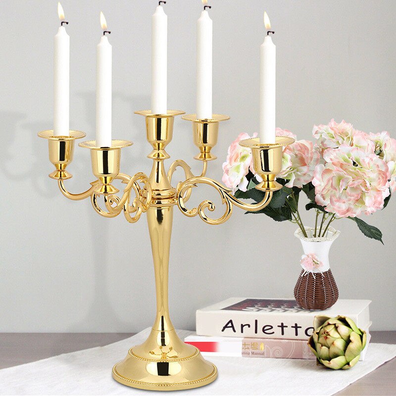 Bord lysestager metal lysestage lysestage lysestage til bryllup spisebord jul fest hjem dekoration