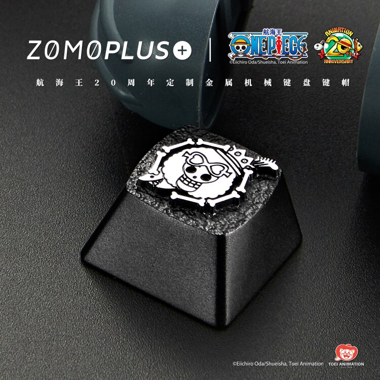 Zomo aluminum alloy keycap for MX switch mechanical keyboard CNC engraving key caps for ONE PIECE anodic oxidation: BROOK