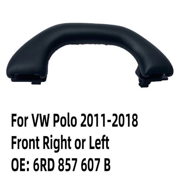 • Nuovo nero anteriore posteriore superiore soffitto maniglia impostato per VW polo 9N 2011 -2013 2014 2015 2016 2017 2018 2019 6RD857607C: davanti