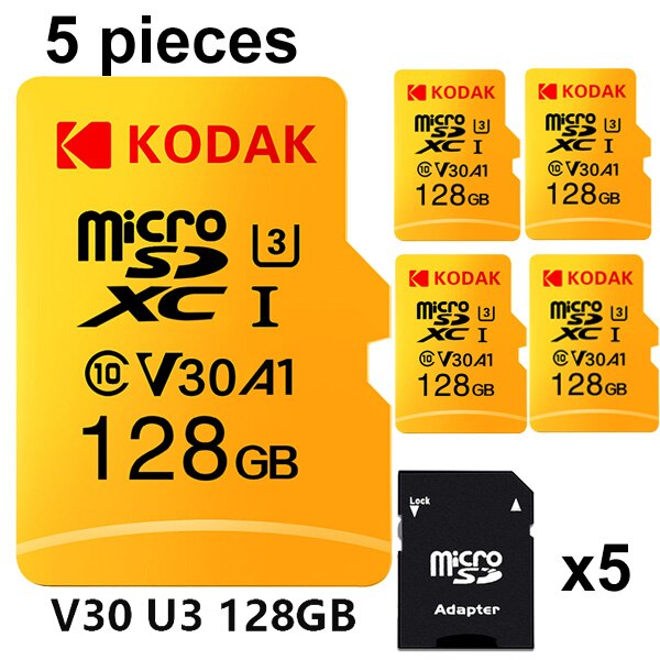 Kodak – carte mémoire micro sd, 100 mo/s, 128 go/32 go/64 go, Ultra TF, classe 10, V30, U3, pour appareil photo et téléphone macbook