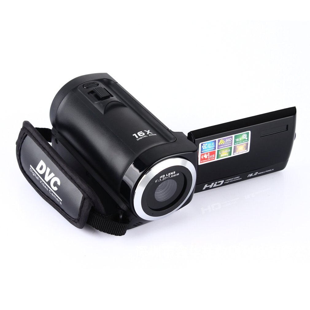 HD 1080P Digital Camera HDV Video Camera Camcorder 16MP 16x Zoom COMS Sensor 270 Degree 2.7 inch TFT LCD Screen