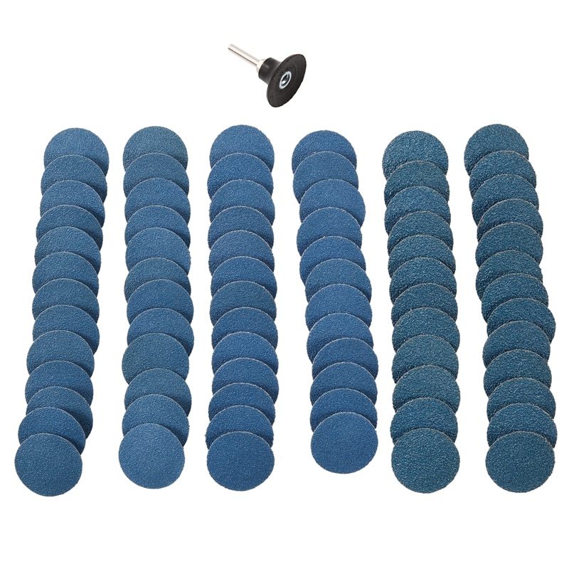 75 Pcs Sanding Discs Set 2 Inch Quick Change Disc with 1/4 Inch Tray Holder for Die Grinder Strip Grind Polish Finish