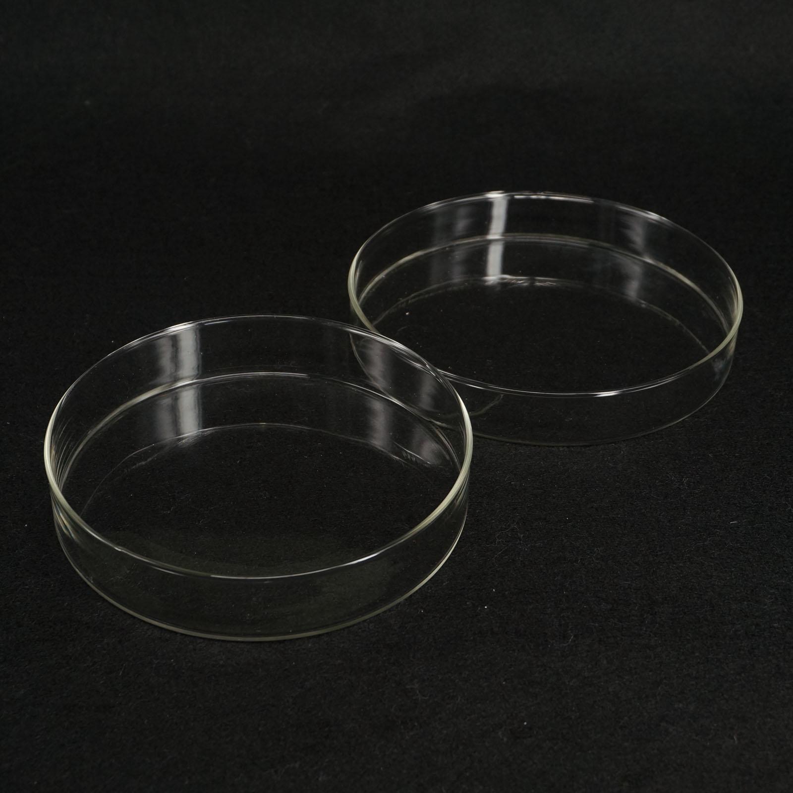 150mm Borosilicate Glass Petri Culture Dish with Lids For Lab Bacterial Yeast