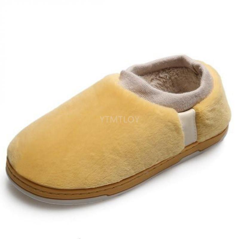 Parit söpöt lattiakengät unisex koti puuvilla lämpimät naisten talvisaappaat naisten naisten feminina botas zapatos de mujer: Keltainen / 36
