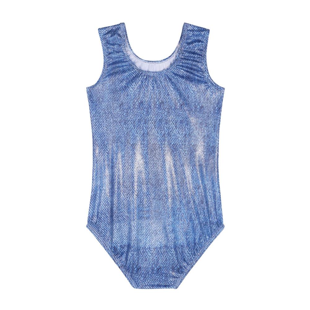 BAOHULU 3-14 Year Children Ballet Leotard Lifelike Dog Friend Pattern Gymnastics Leotard Soft Touch Ballet Jumpsuit