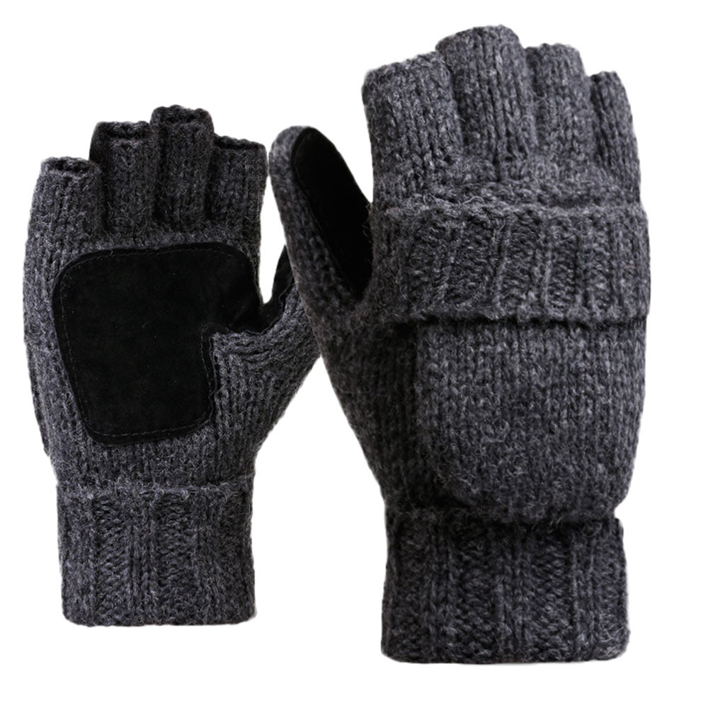 unisex Männer Frauen Winter Handschuhe Fahrrad Ich bin Freien Wolle Halb-Klingelton Über kippen Abdeckung Warme Handschuhe guantes invierno luvas de inverno
