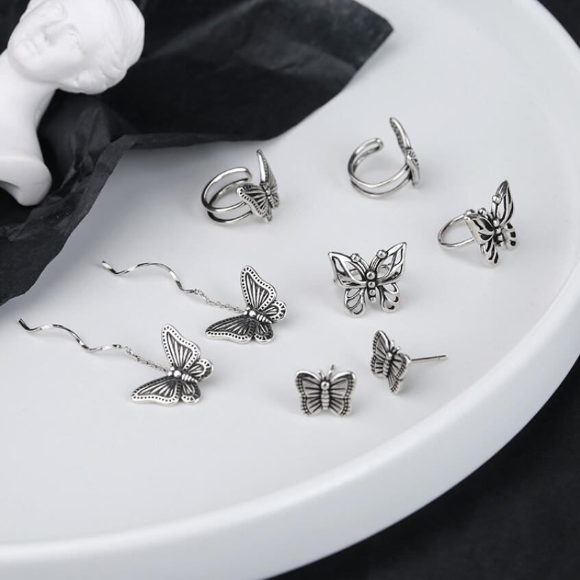 Oly2u – vestes d'oreilles Style bohémien, fée papillon délicate, exquise, esthétique, sans piercing, boucles d'oreilles pour femmes, bijoux Vintage