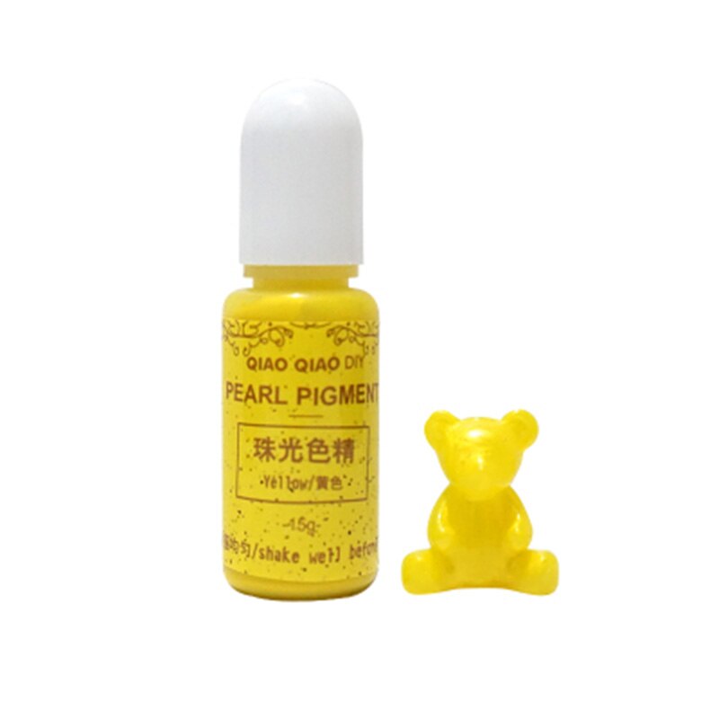 15g/Bottle Pigment Epoxy UV Resin DIY Handmade Art Crafts Coloring Dye Colorant H9: Yellow