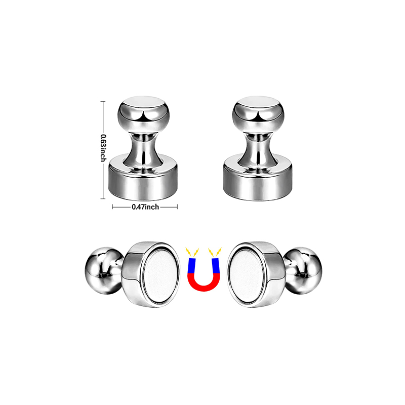 3/5/10 PCs Super Strong Neodymium Magnet Magnetic Pushpins Sucker Thumbtack Steel Magnet Push Pin for Refrigerator Whiteboard