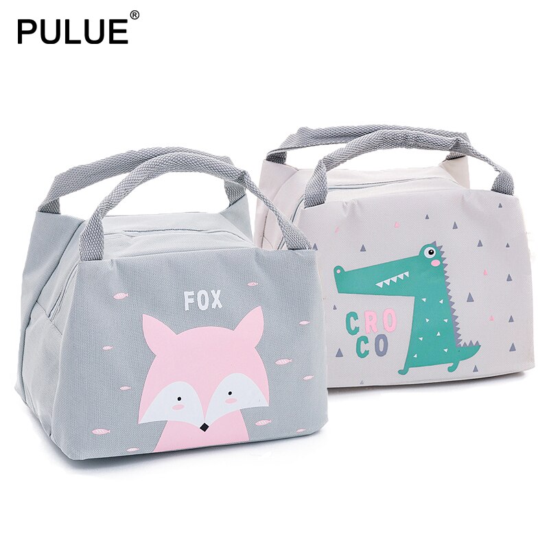 Cartoon Thermal Insulated Lunch Bag Portable Lunch Box Tote Kids Food Storage Bags Bento Pouch Waterproof Cooler Bag