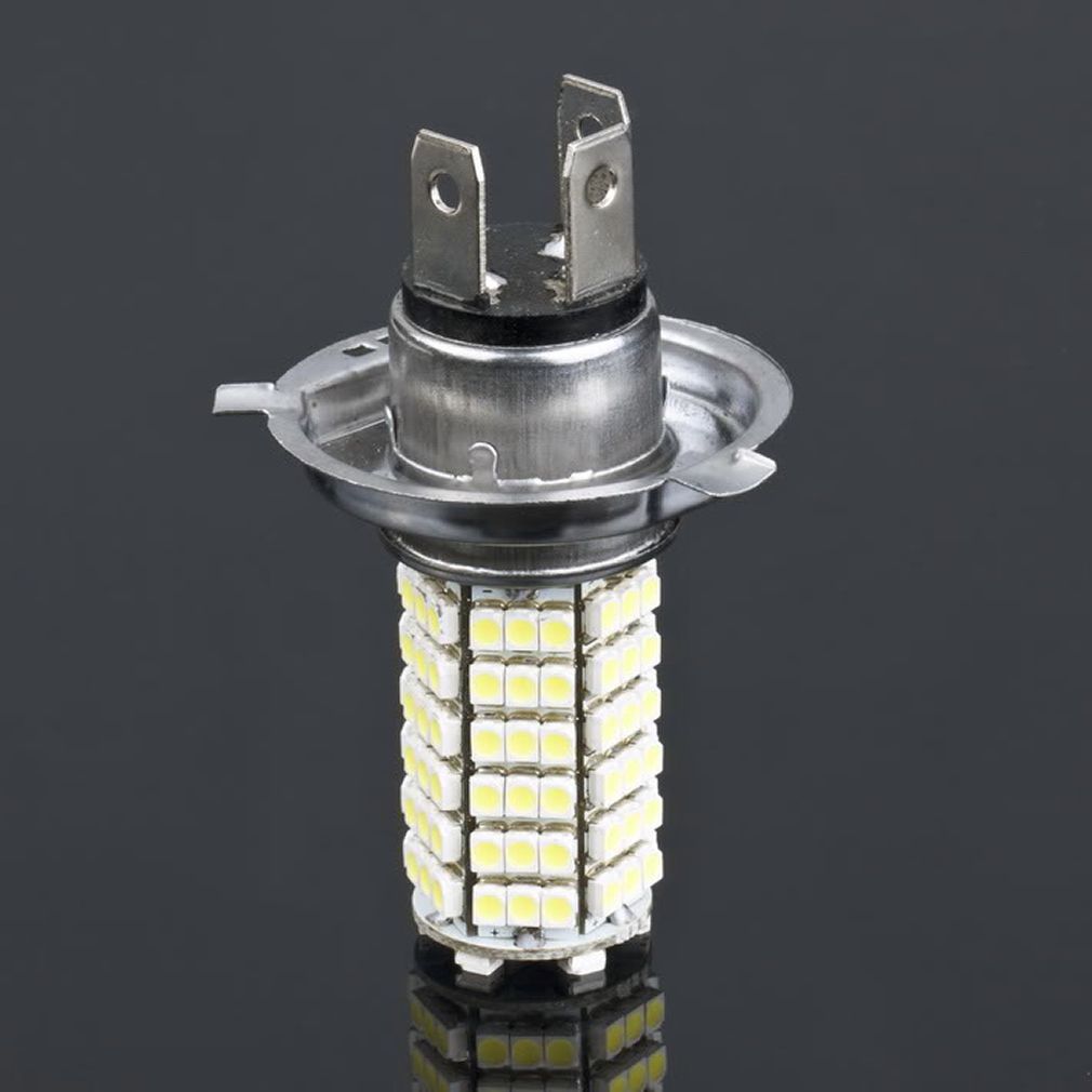 H4 Led Koplamp 3528 120 Smd Lamp 6500K Witte Auto Styling Fog Gloeilamp Parking