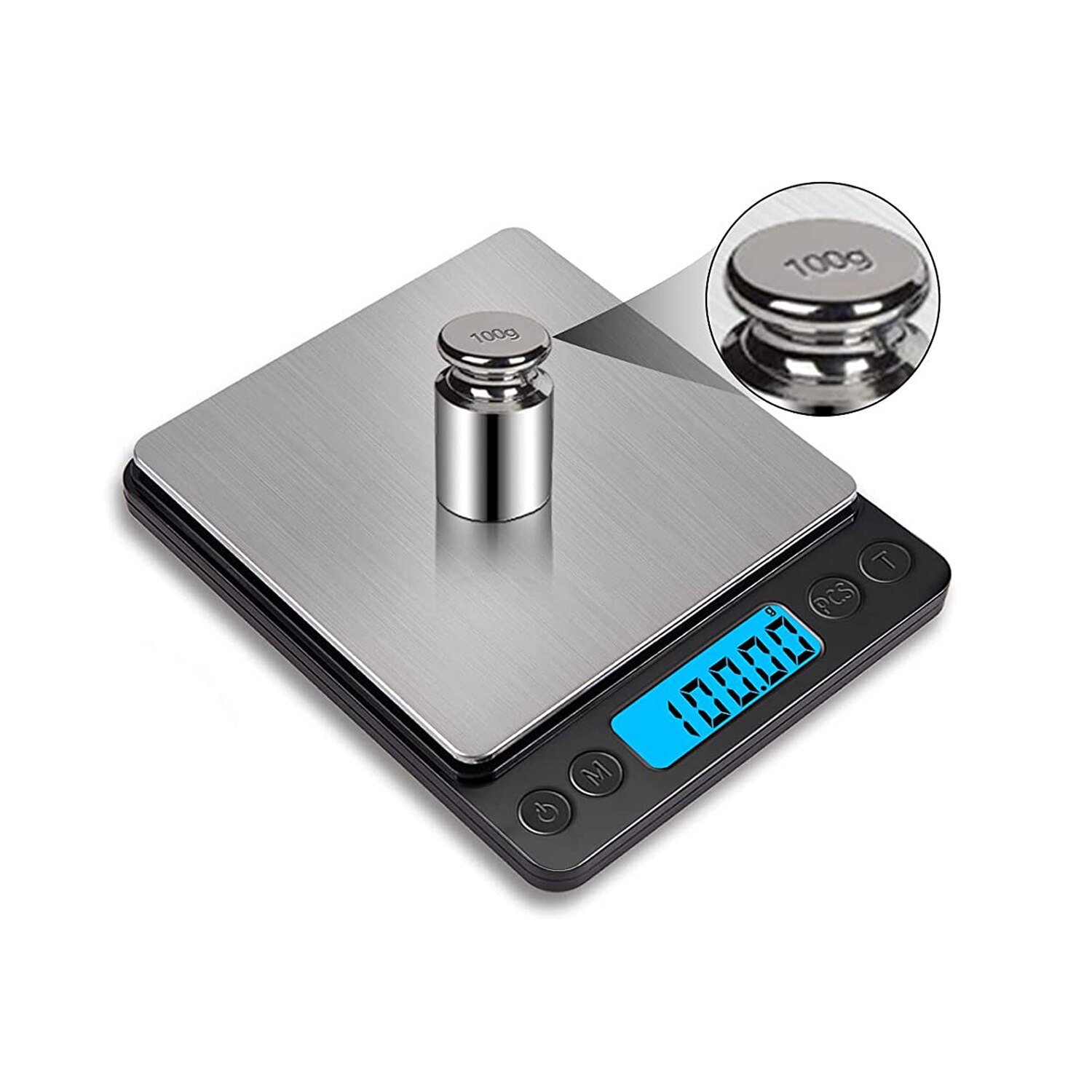 Small Digital Food Scale Ounce/OZ and Gram Scale, Kitchen Scale 3000g/0.1g High Precision for Baking, Soap Making, Jewelry