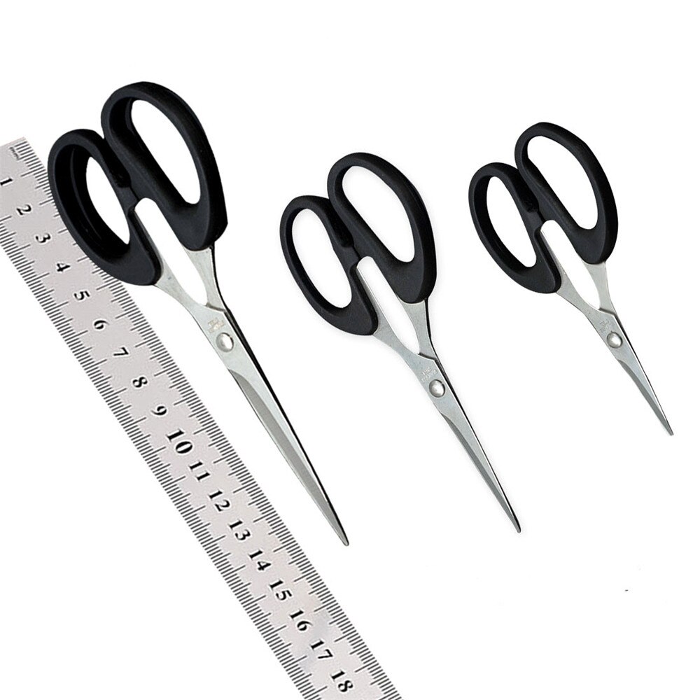 Durable Stainless Steel Household Scissors Office Paper-cut Scissors Sharp Shears Students DIY Scissor Tool Kitchen Scissors