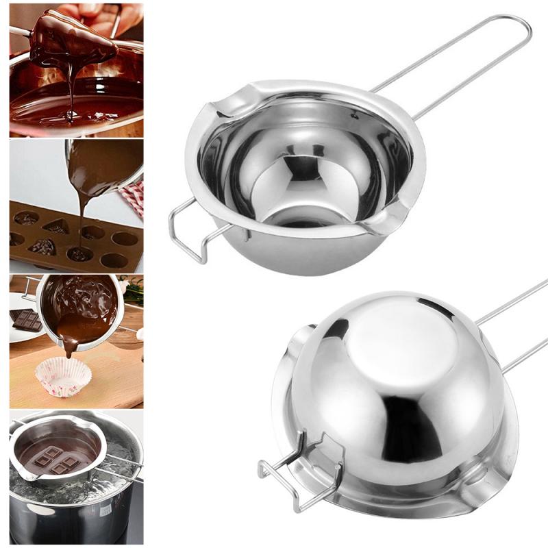 Olla de acero inoxidable para fundir cera, jabón artesanal para velas, mantequilla de Chocolate, jabón antiadherente, fácil limpieza, muebles de Cocina