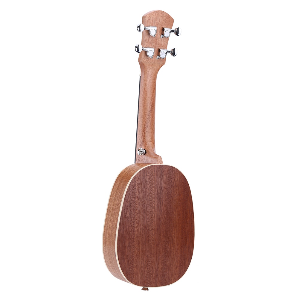 21 "Ananas-Vormige Sopraan Ukulele Duurzaam Sapele Ukulele Ukelele Matte 4 Nylon Snaren Palissander Toets