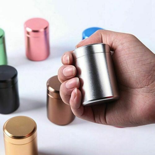 Premium fly aluminium lufttæt opbevaringsbeholder 1.3 tommer multi-brug vakuumforsegling bærbar opbevaringsbeholder 70ml