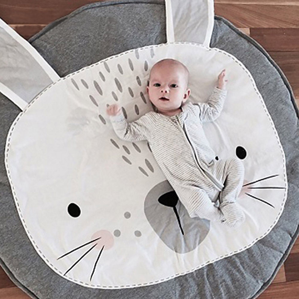 INS Baby Infant Spielen Matten Kinder Krabbeln Teppich Boden Teppich Baby Bettwäsche Kaninchen Decke Baumwolle Infant Teppich Kinder Zimmer Dekor 90CM