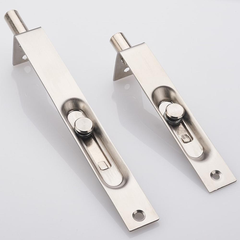 Stainless steel latch wooden door dark bolt box slotted double open door concealed latch invisible door latch hidden