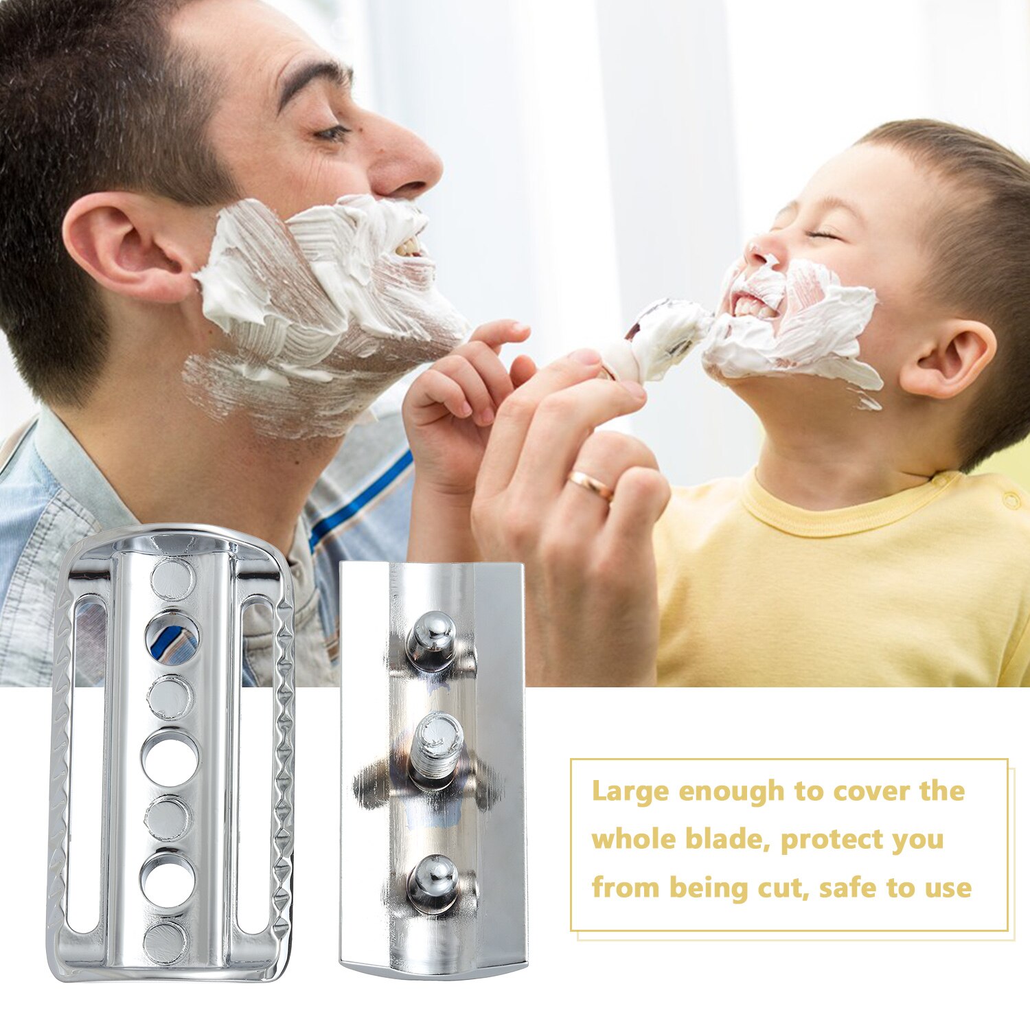 Safety Razor Head for Shaving Razor Barber Double Edge Shaving Safety Razor Open Comb Head Beard Hair Shaving Tool