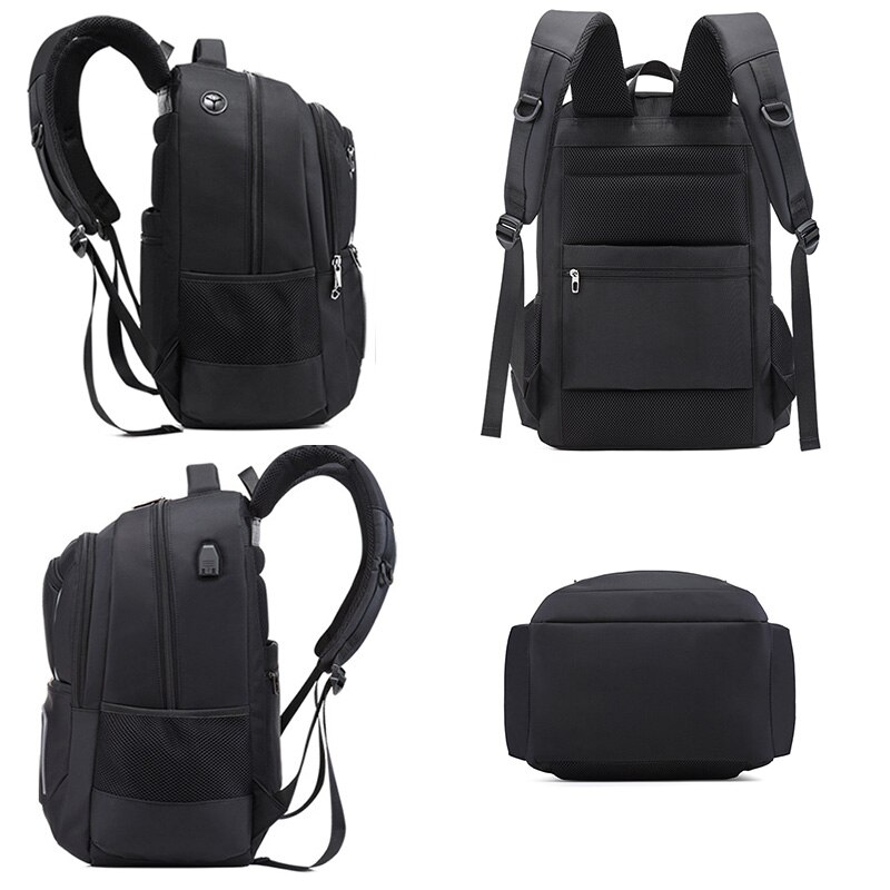 NANCY TINO męnarty plecak z USB na wolnym powietrzu wielofunkcyjny 36-55L o dużej pojemności wodoodporna torba biznesowa