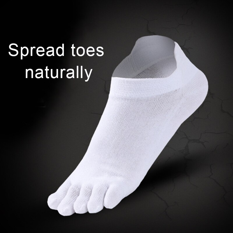 Orthopedic Compression Socks Men's Toe Socks Ultra Low Cut Liner with Gel Tab Breathable