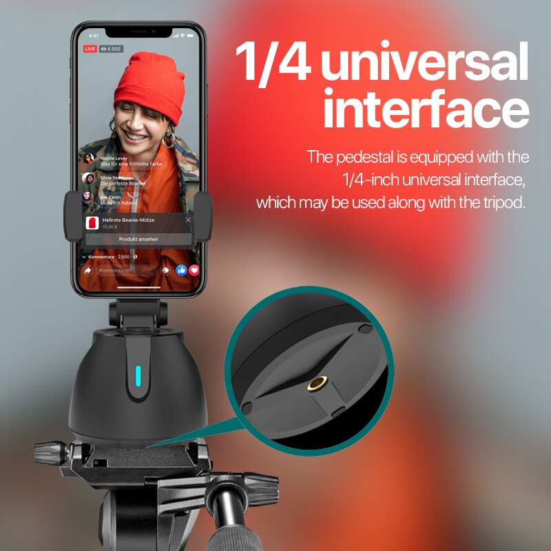 Camera 360 Smartphone Auto Tracking Smart Schieten Telefoon Houder Selfie Stok 360 Rotatie Vlog Schieten Mount Houder