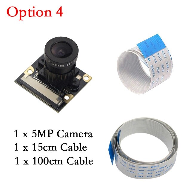 Raspberry Pi Camera 5MP OV5647 1080P Video Camera Focal Verstelbare met FFC Kabel voor Raspberry Pi 4 3 Model B Pi 4B 3B Plus 3B +