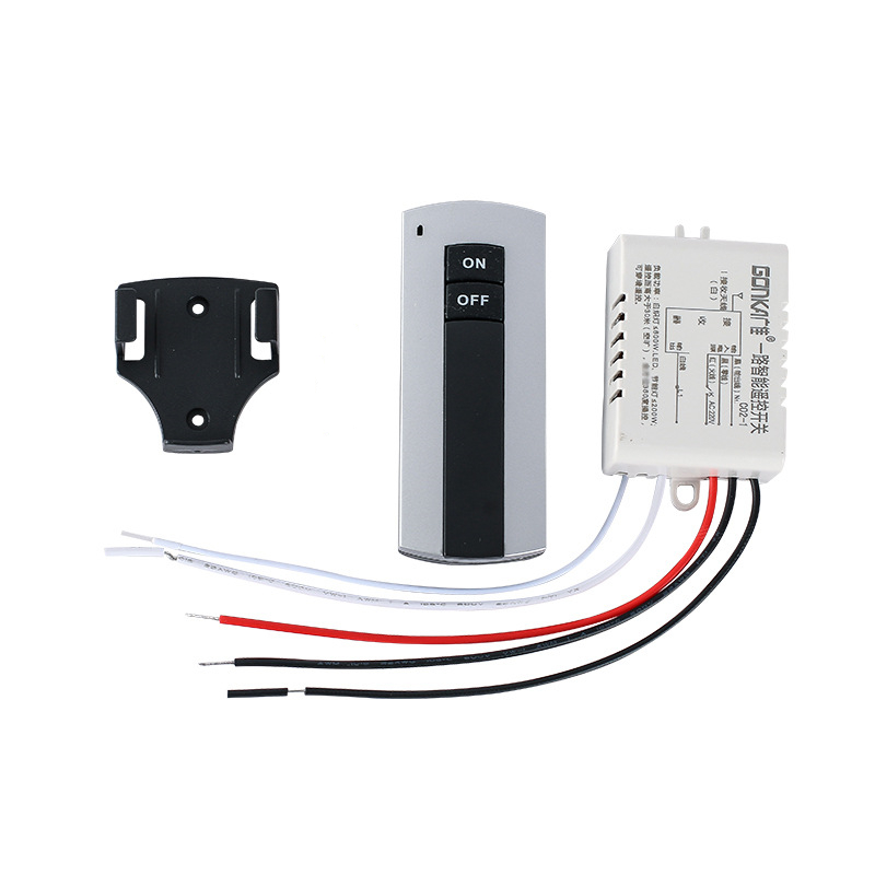 1/2/3 kanał ON/OFF 220V bezprzewodowy odbiornik przełącznika zdalnego sterowania nadajnik do lampy światła urządzenia elektryczne Drop Ship: WHITE