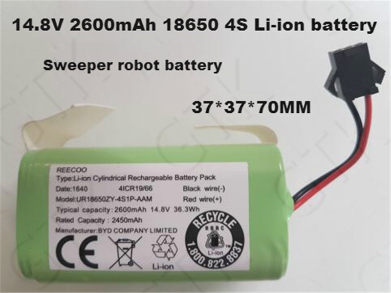 Lithium 14.8 V 2600 mAh 18650 4 S Li ion accu 2.6ah 14.8 V 38.5Wh bateria voor Veegmachine CEN540 CR120S V780 CEN546 CR130 131