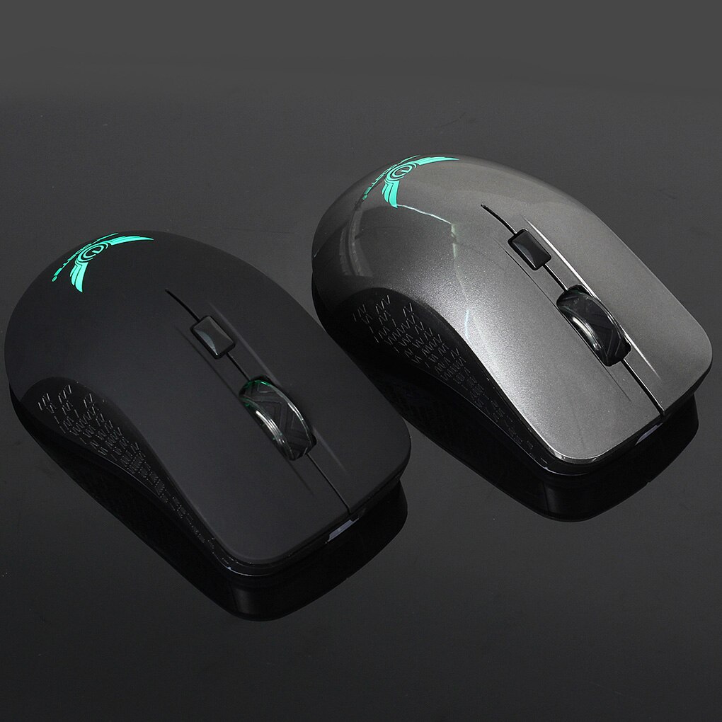 Led Backlight Gaming Muis 2400 Dpi 6 Knoppen Optische 2.4G Draadloze Muis Gamer Professionele Computer Laptop Draagbare Muizen