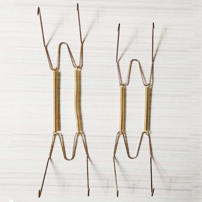 5 Sizes Wall Display Plate Dish Hangers Holder &amp; Racks W Type Invisible Spring Hanging Hook Plates Home Decorating Porch Decor