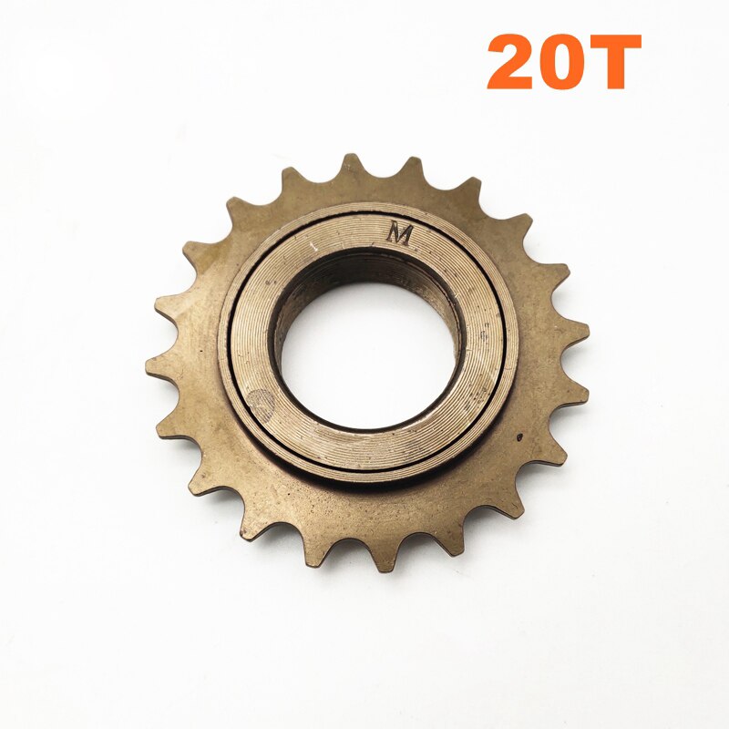 16T 18T 20T 22T Ebike Ruota Libera con Adattatore di base per unire Motore 1/2 "X" 1/8 "Catena di Misura #410 Catena Della Bicicletta per Guida a Sinistra Del Motore: solo 20T freewheel