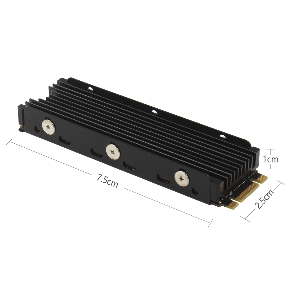 Stofdicht Nvme Ngff M.2 Heatsink Cooling Metalen Plaat Thermische Pad Voor M.2 Ngff 2280 Pci-E Nvme Ssd Ondersteuning PS5