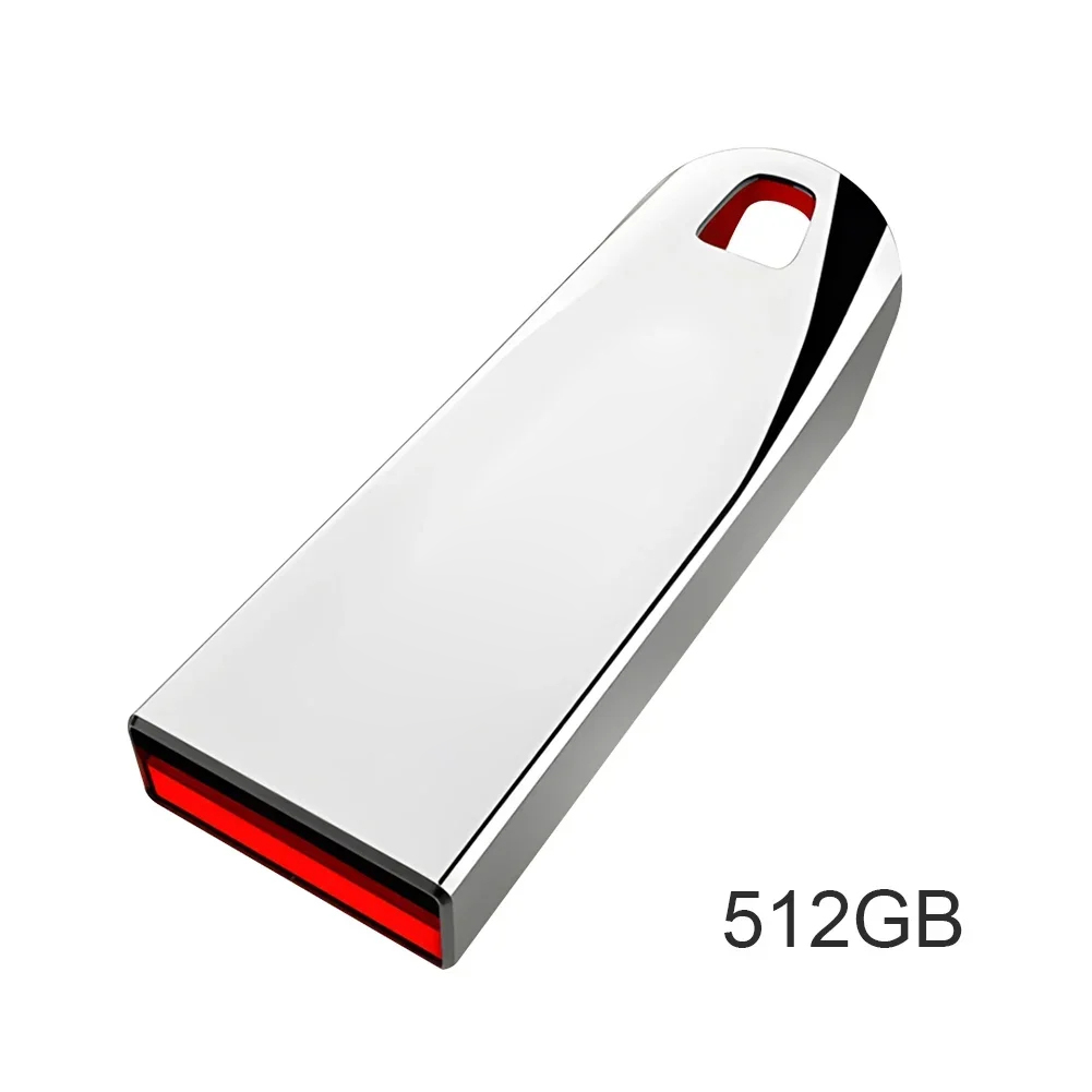 2TB Metal USB Flash Drive High Speed Rotating Pen Drive with Keychain 32GB Optional Waterproof USB Stick for Data Storage: Black Yellow