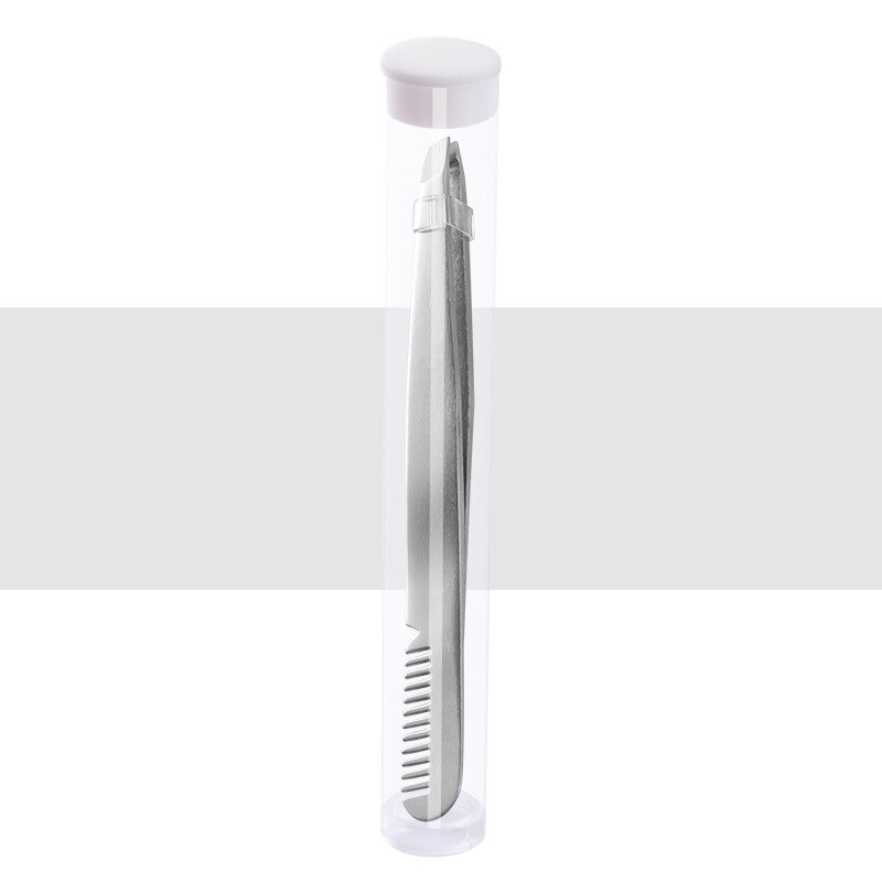 1PC Eyebrow Tweezers Eyelash Extension Sticker Volume Tweezers Bulk Accessories Stainless Steel Lash Tweezer Makeup Tools: With tube7