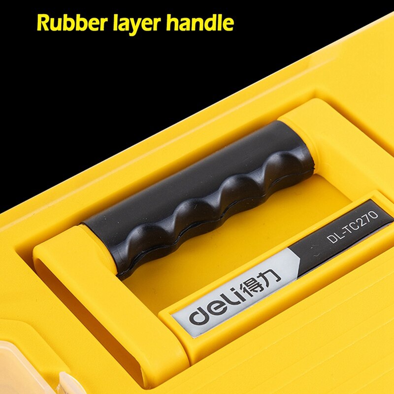 Deli DL-TC270 Reinforced Plastic Tool Box 17 Inches