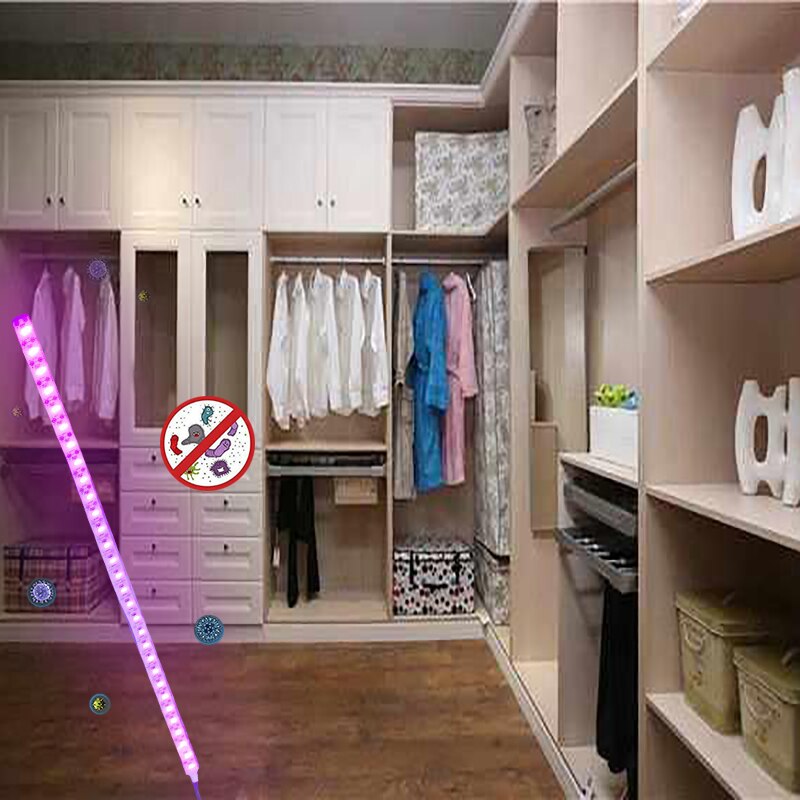 1PC Led Strip UV Light Ultraviolet Ray LED Diode Ribbon Flexible Tape Lamp Remote Control Fluorescence Ozone Sterilize