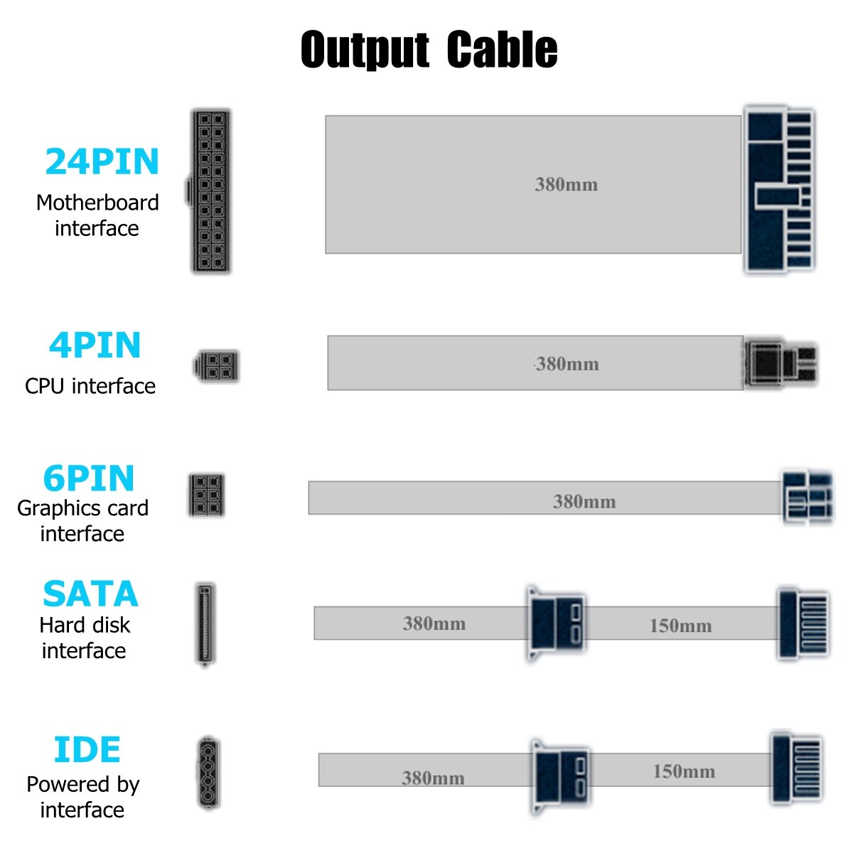 1000W 110~220V PC Power Supply 12cm LED silent Fan with Intelligent temperature control Intel AMD ATX 12V for Desktop computer