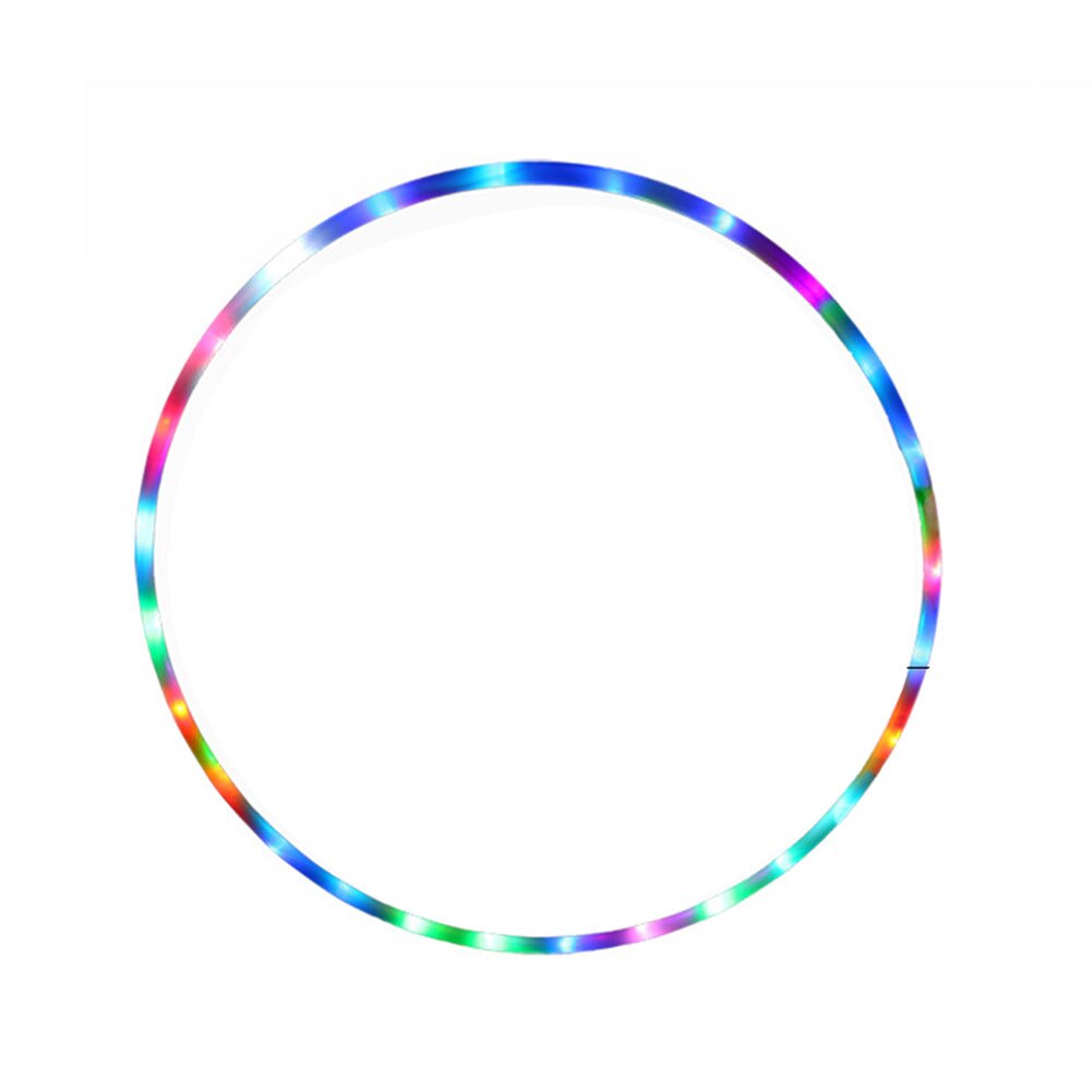 Fitness Cirkel Afneembare Familie Led Licht Voor Kinderen Volwassen Thuis Indoor Uitvoeren Sport Apparatuur Multi Kleur Veranderende Vet Verlies: Black