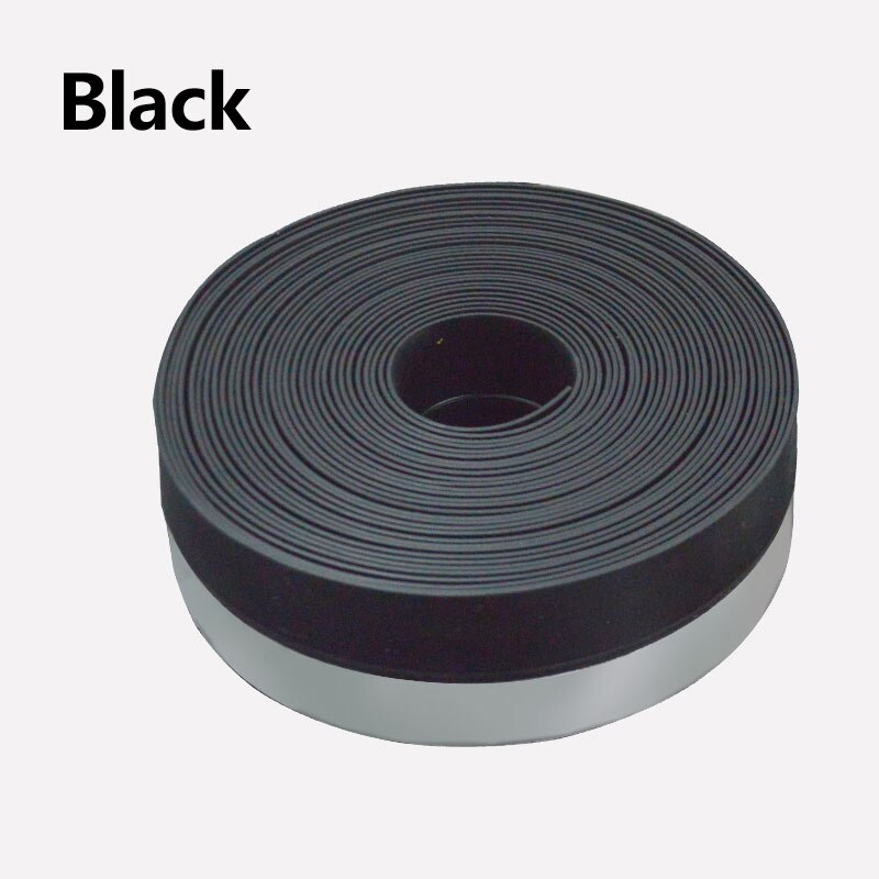 3m Self Adhesive Door Seal Strip Weather Stripping Silicone Bottom Door Seal Soundproof Doors and Windows Weather Stripping: Black
