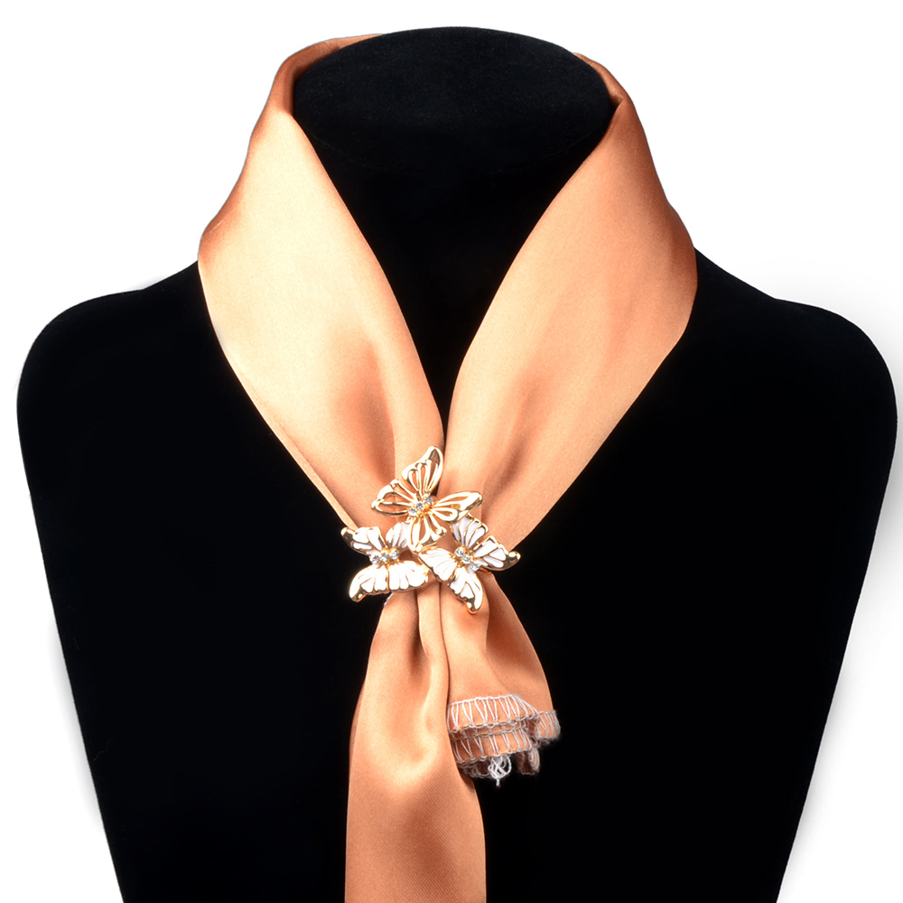 Butterfly Brooch Scarf Buckle Clip Women Beautiful Rhinestone Brooch Jewelry For Women Accessories