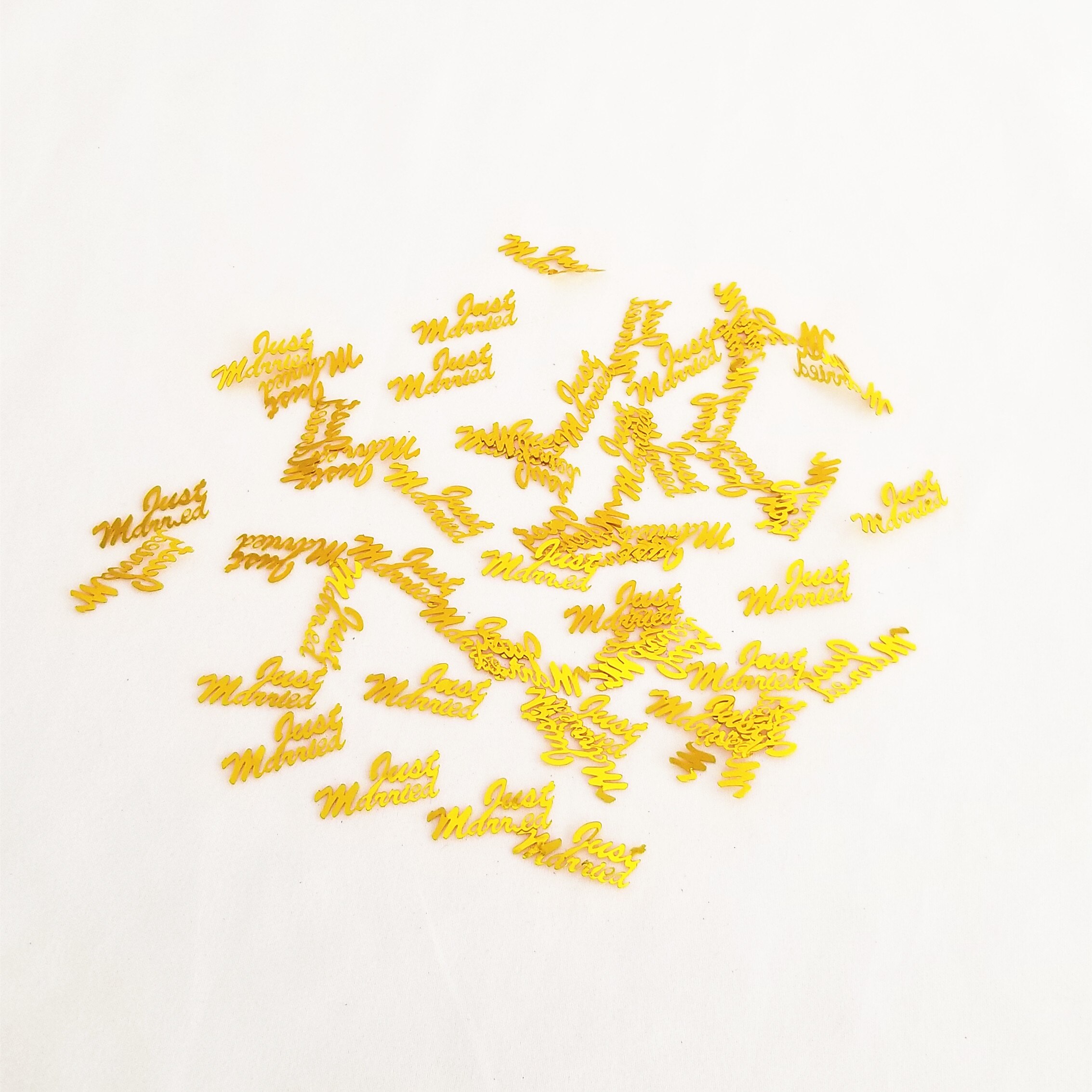 15g guld blå just gift konfetti lyckligt bröllop fest bord sprider dekorationer strö metallic utbud