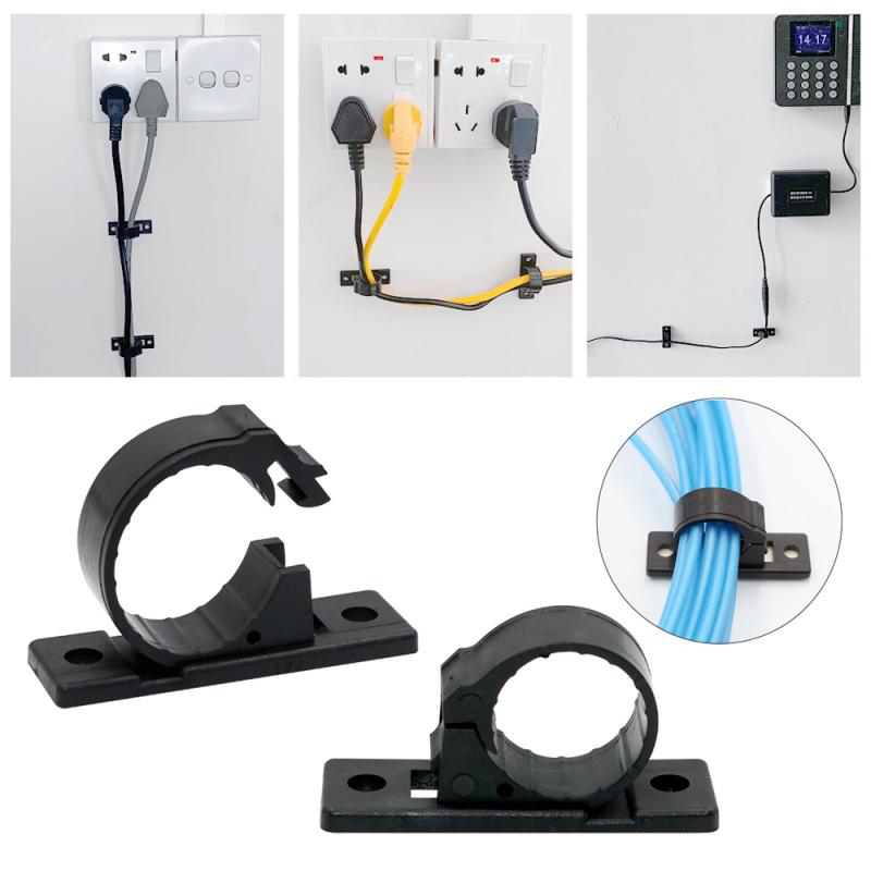 Finisher Wire Clamp Sticky Wiring Fixing S Base Hook Wire Cable Gadget Clip Adhesive Wall Snap Type Fixed Cable Line Clip Clamp