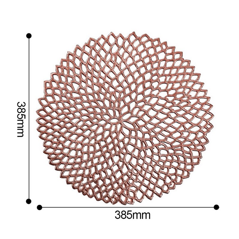 1pc pvc holle isolatie onderzetters tafelmatten voor thuis, kerst, bruiloft, hittebestendige placemat voor eettafel  #1