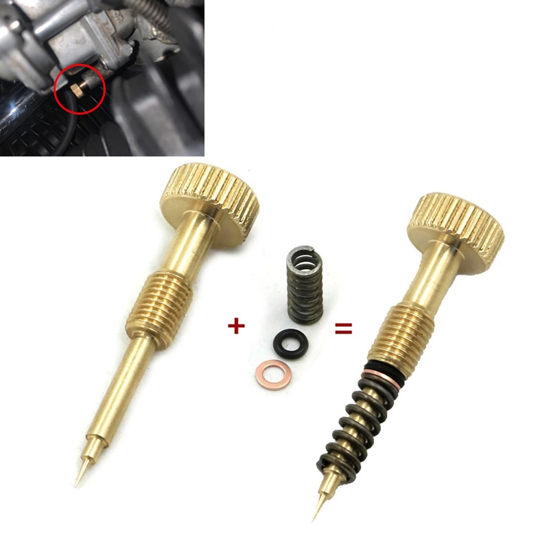 For 1990 - 2006 harley cv keihin cvk twin cam sportster forgasser luft justeringsskruer tomgang blanding drivstoffforhold justeringsskrue