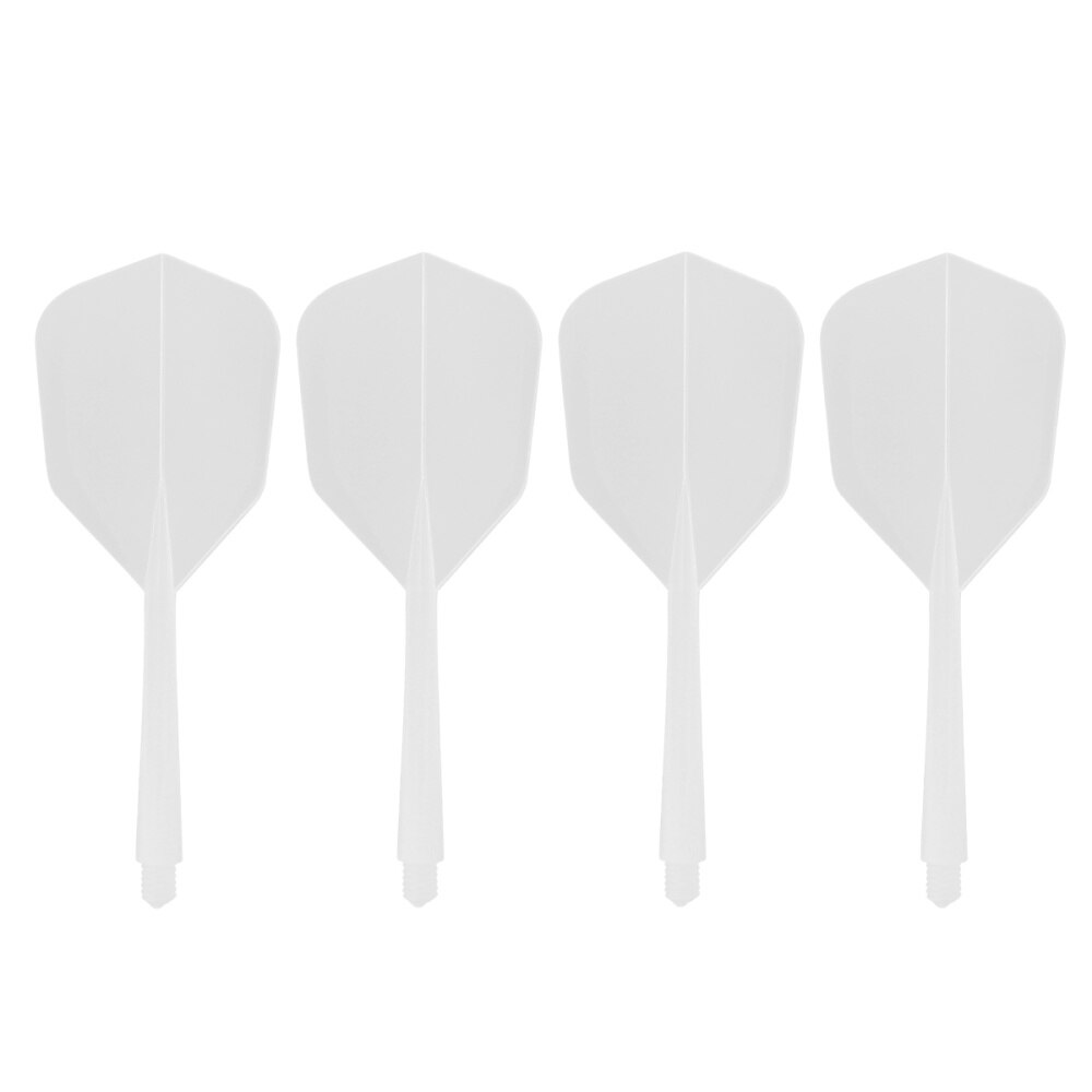 6 Pcs Transparent Fine Thread Dart Flights Darts Accessory Outdoor and Indoor Sports Dart Tail (Red, Black, Blue, Purple,: White