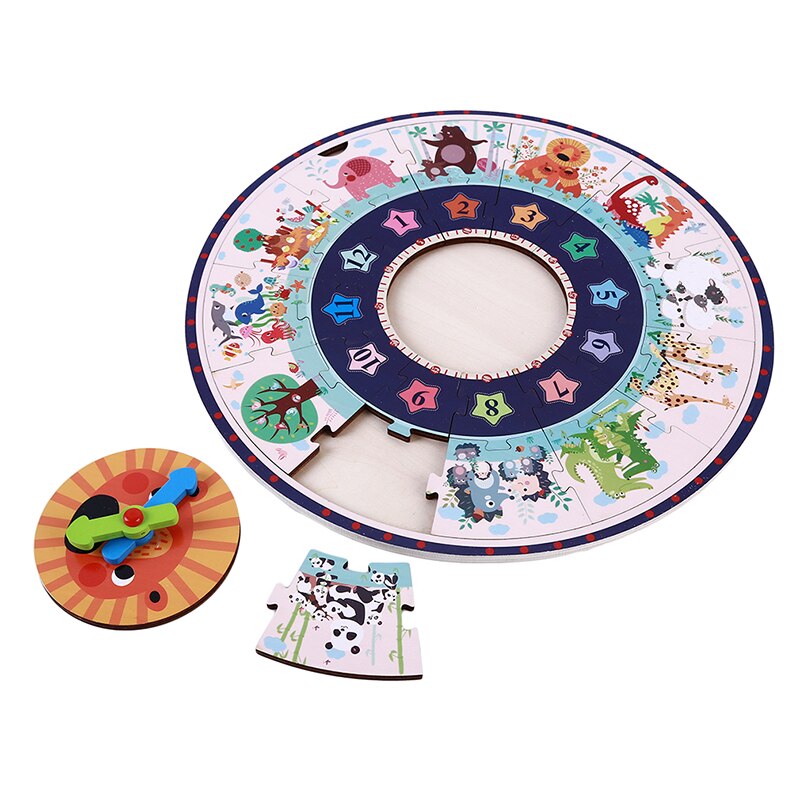 Enfants bricolage horloge numérique jeux d'apprentissage et Puzzles jouets éducatifs précoces 3 ans développement cognitif apprentissage ensemble de jouets
