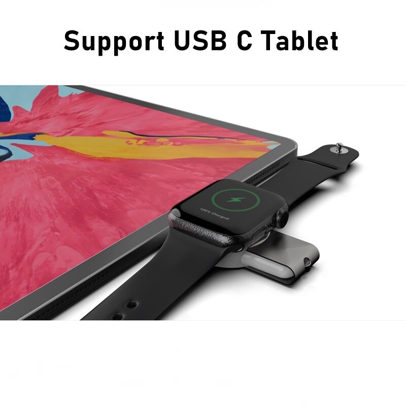 Portable Magnetic Wireless Charger for Apple Watch Fast Qi Wireless Charging Pad Dock Station for iWatch Series 6 5 4 3 2 1 SE