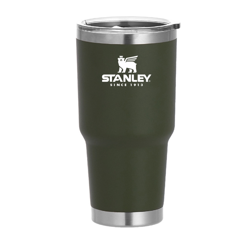 30oz copos de aço inoxidável copo stanley termos parede dupla vácuo copo manter vasos frios viagem copo garrafa água garrafa térmica: B6
