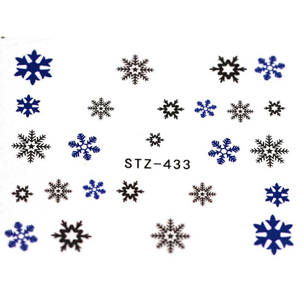 1Pc Schneeflocke Karikatur Wasser Transfer DIY NäGel Kunst Nagellack verrotten Farbe Lange-dauerhaft Nagellack Mädchen Nette nagel Dekoration Werkzeug: 14
